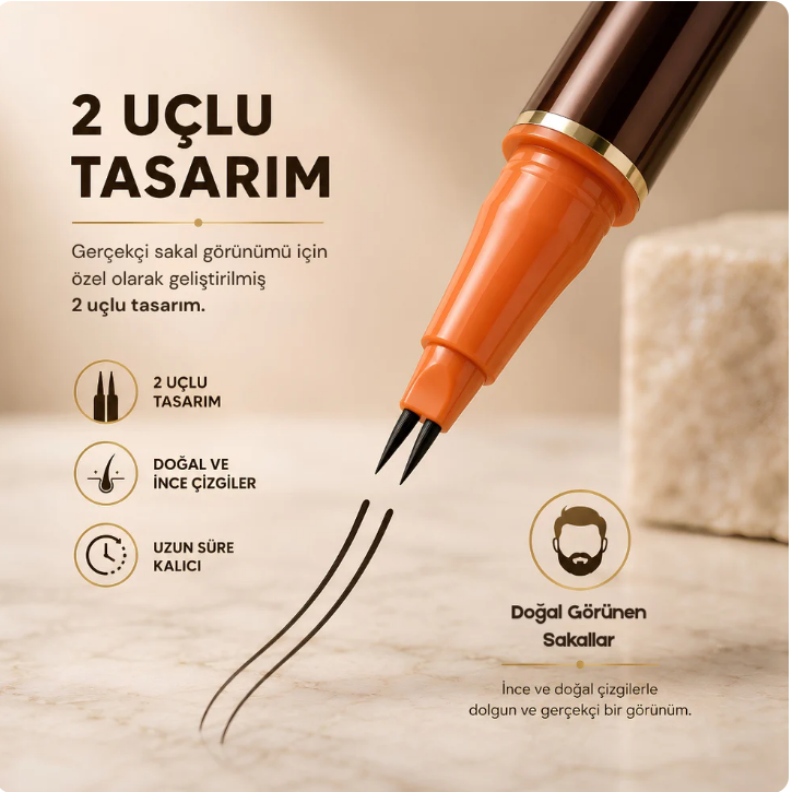 Bramen Doğal Görünüm Sakal Kalemi